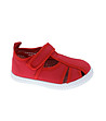 Бебешки червени летни обувки-0 снимка