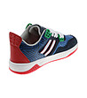 Детски маратонки в синьо, червено и бяло с елементи от естествена кожа-2 снимка