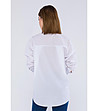 Бяла дамска риза с памук Alva-1 снимка