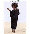 Ефектна памучна черна плажна рокля Gina-1 снимка