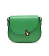 Дамска кожена чанта за рамо в зелено Kiera-0 снимка
