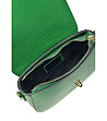 Дамска кожена чанта за рамо в зелено Kiera-3 снимка