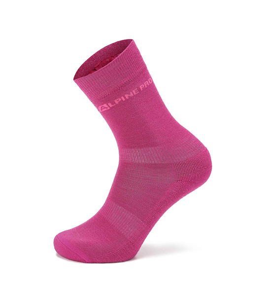 Цикламени unisex чорапи Colo neon с вълна мерино снимка