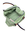 Дамска кожена чанта Samara в зелен нюанс-3 снимка