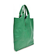 Дамска кожена чанта в зелен нюанс Delmira-1 снимка