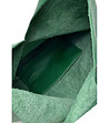 Дамска кожена чанта в зелен нюанс Delmira-3 снимка