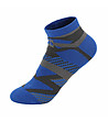 Сини детски чорапи с контрастни елементи-0 снимка