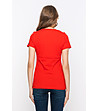 Памучна червена дамска тениска Olga-1 снимка