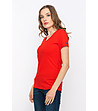 Памучна червена дамска тениска Olga-2 снимка