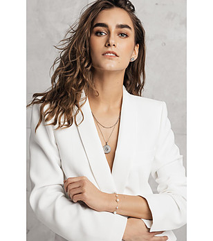 Дамско сребристо колие Vera снимка