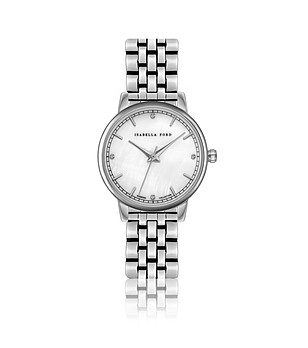 Дамски часовник в сребристо с бял циферблат Demi снимка