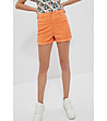 Дамски оранжеви панталонки от памук и лиосел Karimа-0 снимка