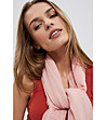 Розов дамски шал с пайети-2 снимка