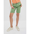 Памучни зелени дамски къси панталонки Ozana-0 снимка