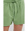 Памучни светлозелени дамски къси панталонки Fanny-3 снимка