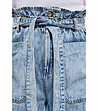 Дамски памучни сини дънкови панталонки Keila-4 снимка
