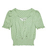 Зелена блуза на бели точки Bretta-4 снимка