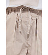 Дамски къси панталонки на райе в бежово и бяло Melisa-3 снимка
