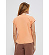 Оранжева дамска памучна блуза Ozana-1 снимка