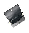 Черна кожена дамска чанта Sondra-3 снимка