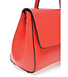 Червена кожена дамска чанта Sondra-2 снимка