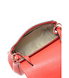 Червена кожена дамска чанта Sondra-3 снимка