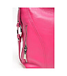 Дамска кожена чанта Hera в цвят фуксия-2 снимка