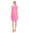 Розова памучна рокля без ръкави Faela-1 снимка