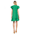 Памучна зелена рокля Loretta-1 снимка