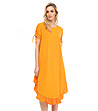 Памучна оранжева рокля Tania-2 снимка