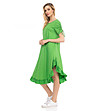 Памучна зелена рокля Tania-0 снимка