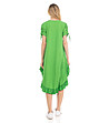Памучна зелена рокля Tania-1 снимка