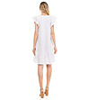 Бяла оversize памучна рокля Margaret-1 снимка