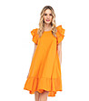 Оранжева оversize памучна рокля Margaret-2 снимка