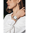 Дамски часовник в сребристо с бял циферблат Reef-1 снимка