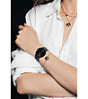 Черен дамски часовник с розовозлатист корпус Reef-1 снимка