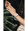 Дамски часовник в розовозлатисто и бяло с ефектен циферблат Vacation -1 снимка