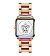 Розовозлатист дамски часовник с циферблат в бяло Bay -2 снимка