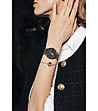 Дамски розовозлатист часовник с черен циферблат Sea Turtle-1 снимка