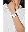 Дамски сребрист часовник с бял циферблат Sand Turtle -1 снимка