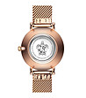 Розовозлатист дамски часовник с бял циферблат Dune -2 снимка