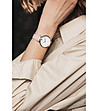 Дамски розовозлатист часовник с розова каишка Dune -1 снимка