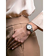 Дамски часовник в сребристо с бял циферблат Demi-1 снимка