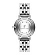 Дамски часовник в сребристо с бял циферблат Demi-2 снимка