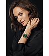 Розовозлатист дамски часовник със зелен циферблат Clementine-1 снимка