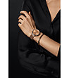 Розовозлатист дамски часовник със сребрист корпус Rosemary -1 снимка
