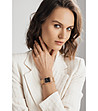 Розовозлатист дамски часовник с черен циферблат Patricia -1 снимка