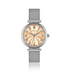Дамски сребрист часовник със златист циферблат Marie-Rose-0 снимка
