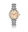 Сребрист дамски часовник със златист циферблат Marie-Rose-0 снимка