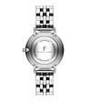 Сребрист дамски часовник със златист циферблат Marie-Rose-2 снимка